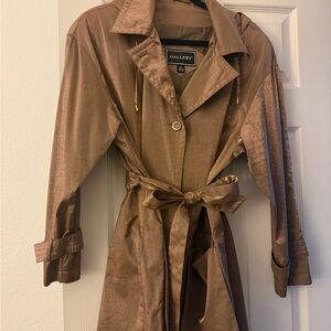 Gallery Women's Shimmering BronzeTrench Coat